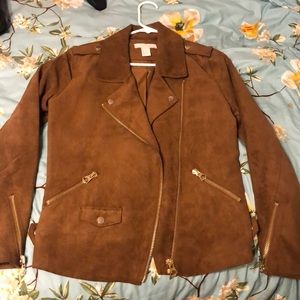 H&M brown with gold accents dress jacket